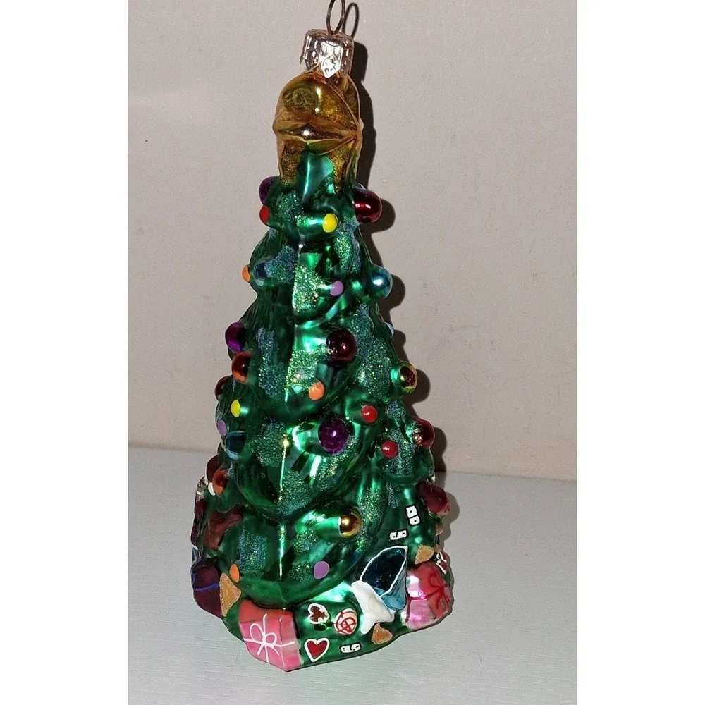 Christopher Radko Christmas Tree Glass Ornament 6.25